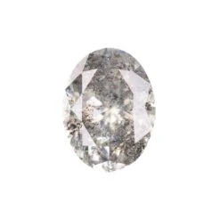 2.10 Carat Salt And Pepper Brilliant Cut Oval Diamond