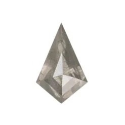 2.13 Carat Salt And Pepper Rose Cut Kite Diamond