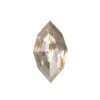 2.22 Carat Salt And Pepper Rose Cut Geometric Marquise Diamond