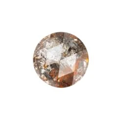 2.27 Carat Orange Salt And Pepper Double Cut Round Diamond
