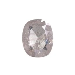 2.37 Carat Icy White Rose Cut Cushion Diamond