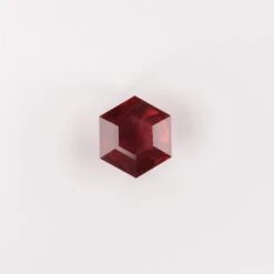 2.50 Carat Deep Red Double Cut Hexagon Ruby