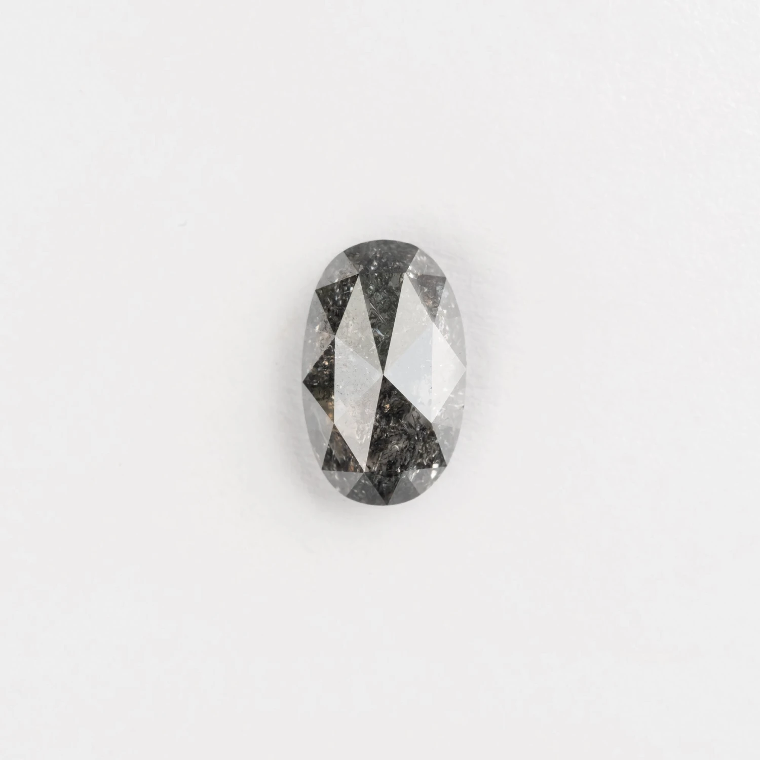 2.67 Carat Salt And Pepper Rose Cut Oval Diamond 1 2.67 Carat Salt And Pepper Rose Cut Oval Diamond