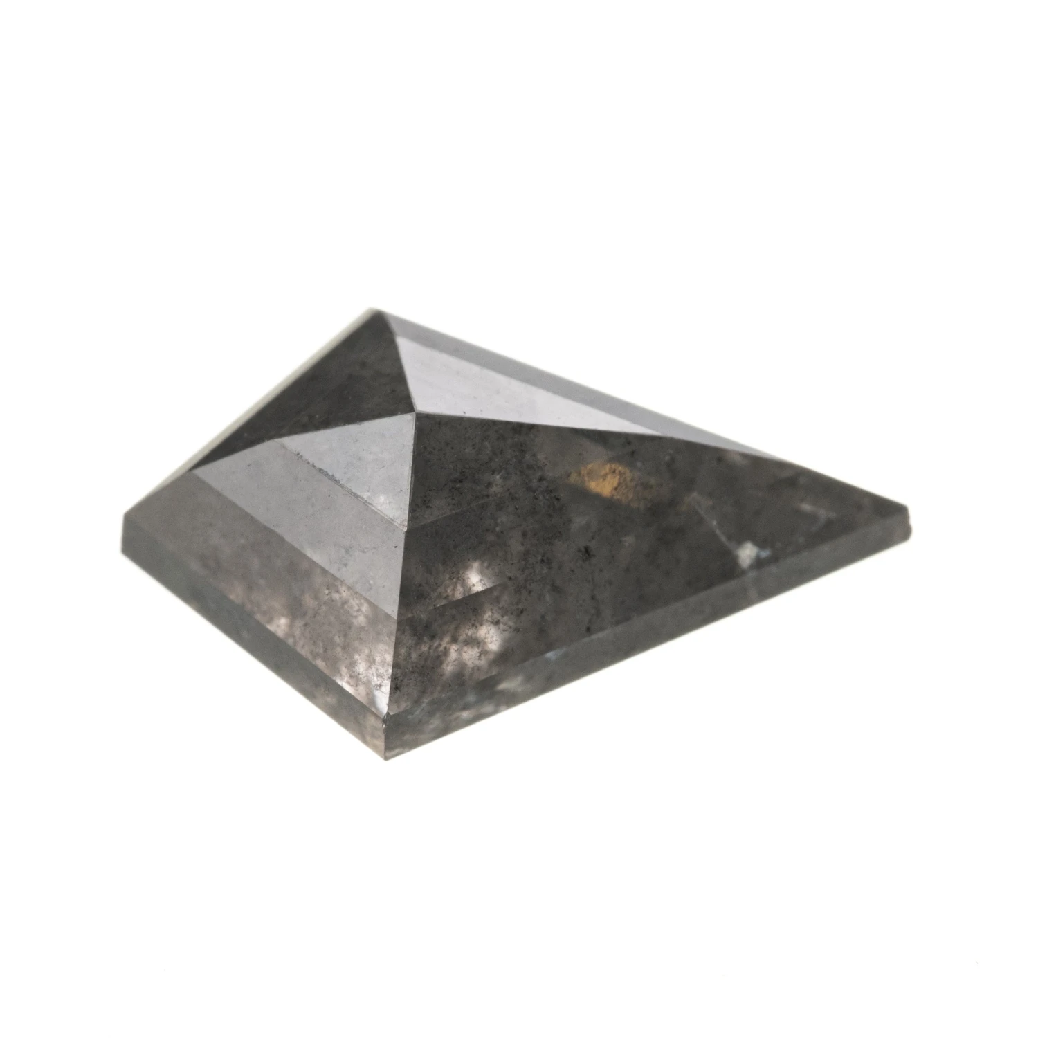 2.71 Carat Salt And Pepper Rose Cut Kite Diamond 3 2.71 Carat Salt And Pepper Rose Cut Kite Diamond - Image 3