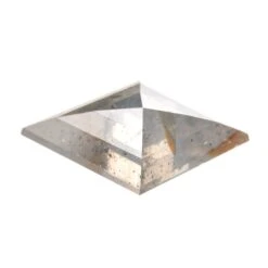 2.86 Carat Salt And Pepper Rose Cut Lozenge Diamond -Point No Point Studio Store 2.86 735 3