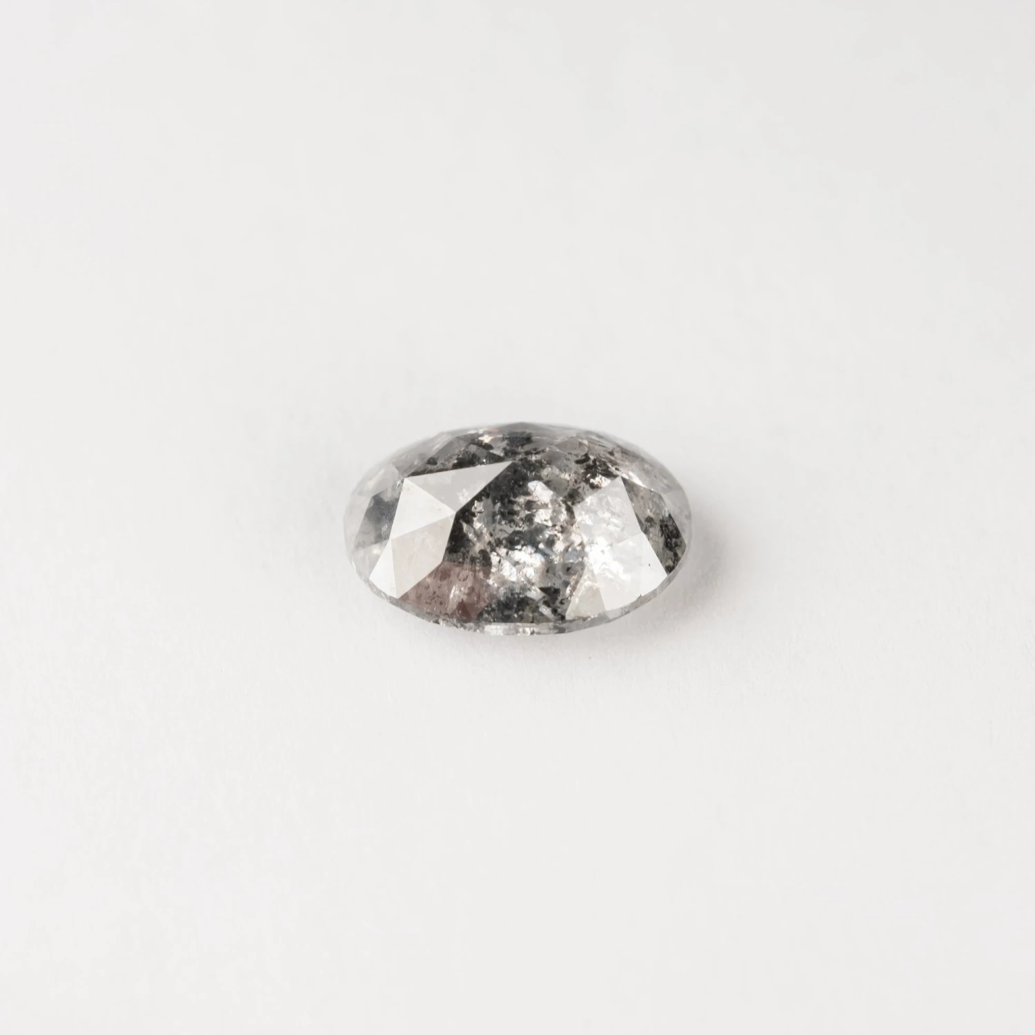 2.97 Carat Salt And Pepper Rose Cut Oval Diamond 2 2.97 Carat Salt And Pepper Rose Cut Oval Diamond - Image 2