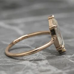 1.35 Carat Clear Marquise Diamond Engagement Ring, Jane Setting, 14K Rose Gold -Point No Point Studio Store 200087 D
