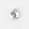 .99 Carat Salt And Pepper Rose Cut Pear Diamond