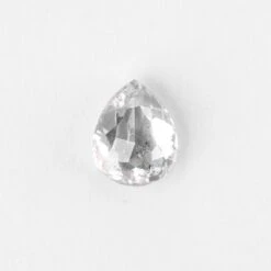 .99 Carat Salt And Pepper Rose Cut Pear Diamond
