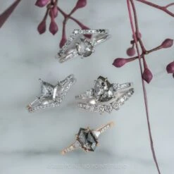1.11 Carat Black Speckled Hexagon Diamond Engagement Ring, Eliza Setting, 14K Rose Gold 11 1.11 Carat Black Speckled Hexagon Diamond Engagement Ring, Eliza Setting, 14K Rose Gold -Point No Point Studio Store 200384RG 11 9cace5d1 a219 47c5 a61a 63ed40b906d9