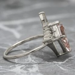2.34 Carat Kite Morganite And Diamond Engagement Ring, Ava Setting, Platinum 16 2.34 Carat Kite Morganite And Diamond Engagement Ring, Ava Setting, Platinum -Point No Point Studio Store 200413 3WG 19f5a35a 97be 4c92 81c7 8077fa52c26c