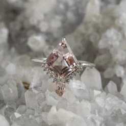 2.34 Carat Kite Morganite And Diamond Engagement Ring, Ava Setting, Platinum 13 2.34 Carat Kite Morganite And Diamond Engagement Ring, Ava Setting, Platinum -Point No Point Studio Store 200413 4WG 2d0ba448 d8ed 47b6 9f67 789b3daebd6c