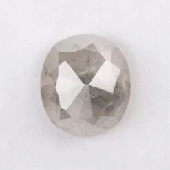 4.69 Carat Salt And Pepper Rose Cut Cushion Diamond