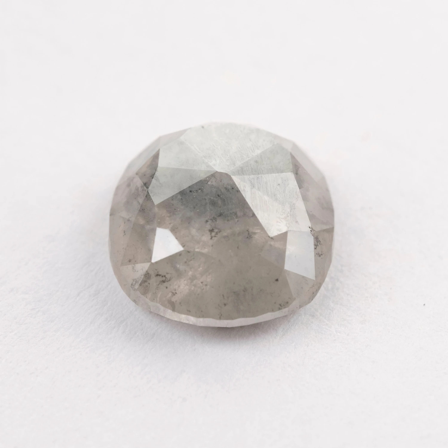 4.69 Carat Salt And Pepper Rose Cut Cushion Diamond 3 4.69 Carat Salt And Pepper Rose Cut Cushion Diamond - Image 3