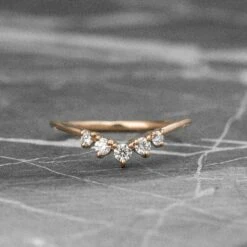 Petite Catherine Diamond Wedding Band, 14k Rose Gold 26 Petite Catherine Diamond Wedding Band, 14k Rose Gold -Point No Point Studio Store 20191017 SFPH0251RG 035807cf fc49 4787 849e b9b48124745c