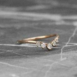 Petite Catherine Diamond Wedding Band, 14k Rose Gold 28 Petite Catherine Diamond Wedding Band, 14k Rose Gold -Point No Point Studio Store 20191017 SFPH0252RG 472be252 4071 4058 87e6 ebf171a0d059