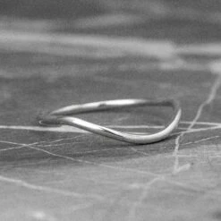 Classic Contour Wedding Band, 14K White Gold 14 Classic Contour Wedding Band, 14K White Gold -Point No Point Studio Store 20191017 SFPH0255WG