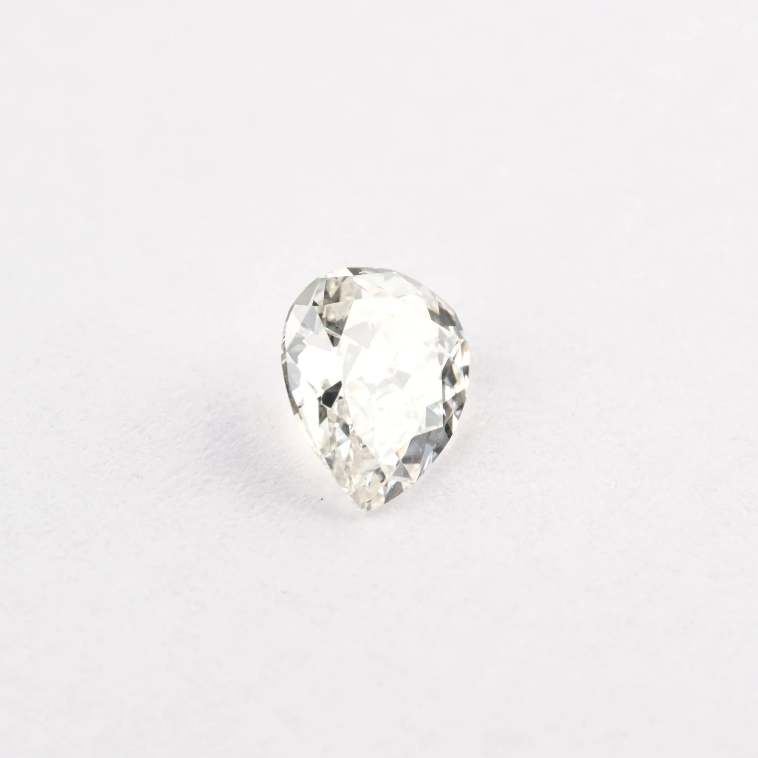 .60 Carat Clear European Cut Pear Diamond 5 .60 Carat Clear European Cut Pear Diamond - Image 5