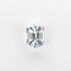 1.47 Carat White Hexagon Sapphire