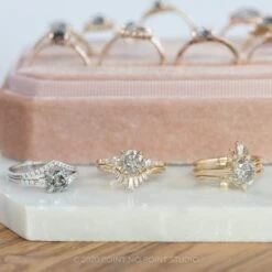 1.33 Carat Salt And Pepper Diamond Engagement Ring, Eliza Setting, 14K Yellow Gold -Point No Point Studio Store 20200311 SFS0298 1c2c7ca8 04af 49e8 97d0 4c782bf65c67