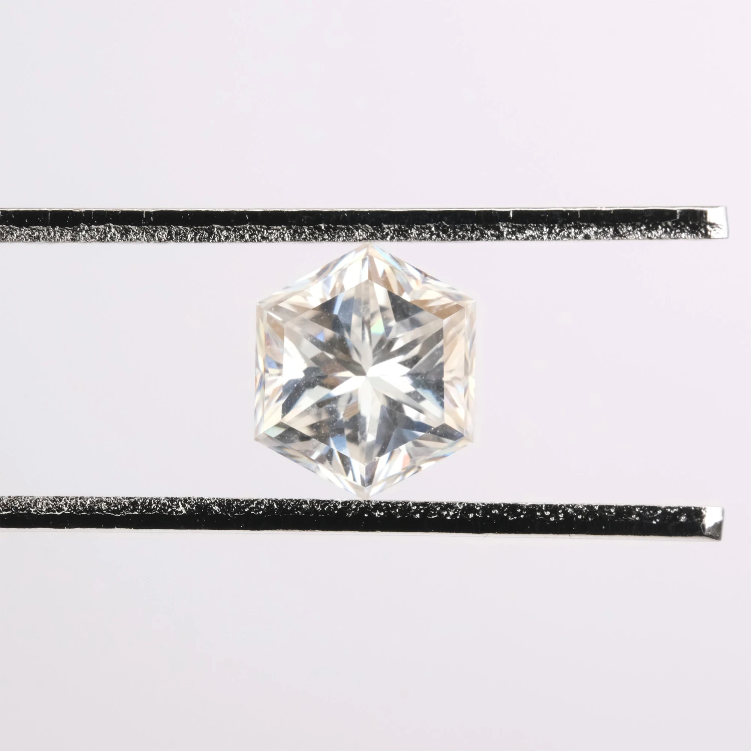 1.38 Carat White Hexagon Moissanite 2 1.38 Carat White Hexagon Moissanite - Image 2