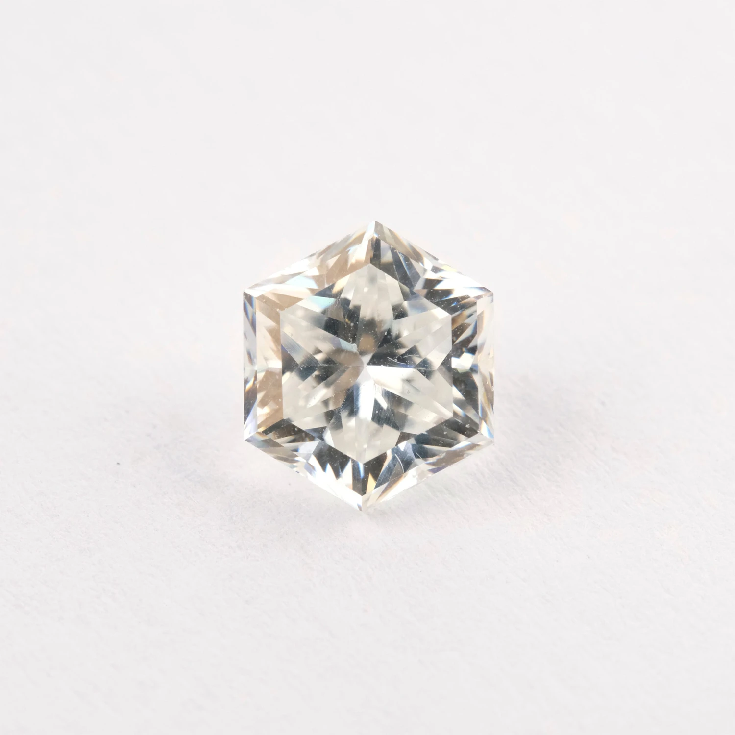 1.38 Carat White Hexagon Moissanite 6 1.38 Carat White Hexagon Moissanite - Image 6