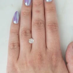 1.38 Carat White Hexagon Moissanite 13 1.38 Carat White Hexagon Moissanite -Point No Point Studio Store 20200406 11 7