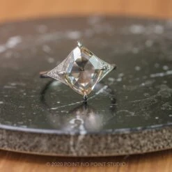 3.02 Carat Clear Champagne Lozenge Diamond Engagement Ring, Aela Setting, Platinum -Point No Point Studio Store 20200806 SFS0365 4b75f13e 27c1 428d a0e5 514d2b7ad85f