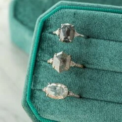 2.80 Carat Black Speckled Oval Diamond Engagement Ring, Zoe Setting, 14K White Gold 23 2.80 Carat Black Speckled Oval Diamond Engagement Ring, Zoe Setting, 14K White Gold -Point No Point Studio Store 20210311 SFS0118 bc491ab6 344b 4d5e 8717 065e82d8a39d