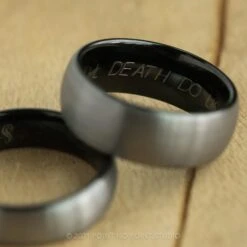 8mm Tungsten Men's Ring 18 8mm Tungsten Men's Ring -Point No Point Studio Store 20210318 SFS0109