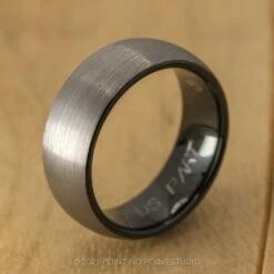 8mm Tungsten Men's Ring 14 8mm Tungsten Men's Ring -Point No Point Studio Store 20210318 SFS0145