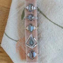 2.47 Carat Salt And Pepper Hexagon Diamond Engagement Ring, Azalea Setting, 14K White Gold 16 2.47 Carat Salt And Pepper Hexagon Diamond Engagement Ring, Azalea Setting, 14K White Gold -Point No Point Studio Store 20210617 SFS0165 dcfa80e4 2f0c 4bd1 9c21 e903bc0f8e61