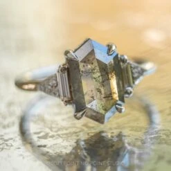 2.47 Carat Salt And Pepper Hexagon Diamond Engagement Ring, Azalea Setting, 14K White Gold 17 2.47 Carat Salt And Pepper Hexagon Diamond Engagement Ring, Azalea Setting, 14K White Gold -Point No Point Studio Store 20210617 SFS0214 f3a6a9d8 30b7 45e8 96a2 4953c9847161
