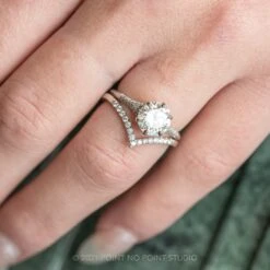 1.58 Carat Moissanite Engagement Ring, Mackenzie Setting, Platinum -Point No Point Studio Store 20211216 SFS0059 47d8376a e053 40c2 a181 264d3695c845