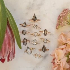 .99 Carat Salt And Pepper Hexagon Diamond Engagement Ring, Eliza Setting, 14K Yellow Gold 21 .99 Carat Salt And Pepper Hexagon Diamond Engagement Ring, Eliza Setting, 14K Yellow Gold -Point No Point Studio Store 20220105 SFS0119 318d6c0c cb85 40fd a98e 6a7aacc7ce37