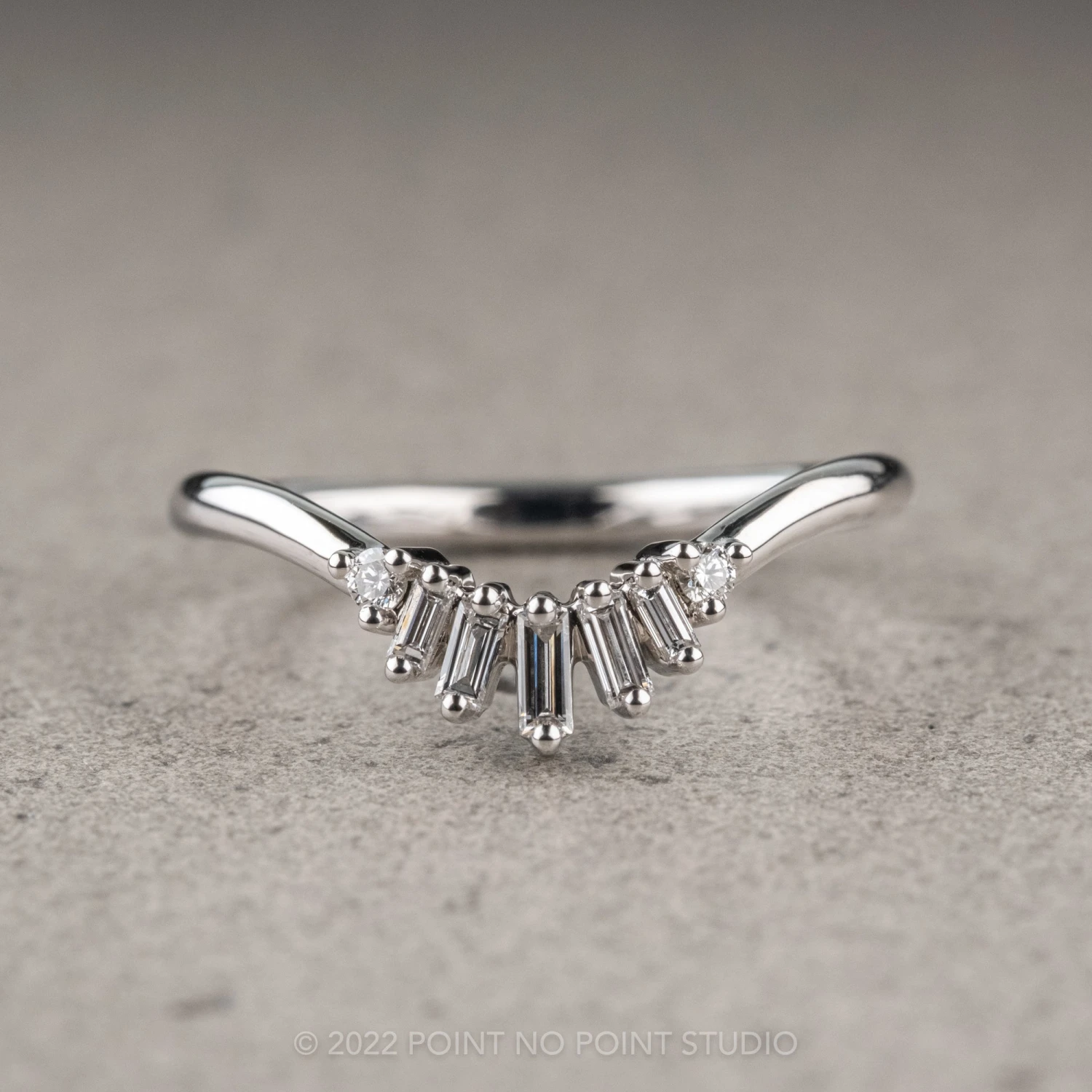 Wren Diamond Wedding Band, Platinum 1 Wren Diamond Wedding Band, Platinum