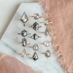 1.84 Carat Black Speckled Hexagon Diamond Engagement Ring, Charlize Setting, Platinum 16 1.84 Carat Black Speckled Hexagon Diamond Engagement Ring, Charlize Setting, Platinum -Point No Point Studio Store 20220203 SFS0007 64aeeb73 e56f 4ba0 a655 5c7d86626625