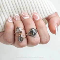 1.84 Carat Black Speckled Hexagon Diamond Engagement Ring, Charlize Setting, Platinum 18 1.84 Carat Black Speckled Hexagon Diamond Engagement Ring, Charlize Setting, Platinum -Point No Point Studio Store 20220203 SFS0032 e59facbe 5d78 4cb8 9fe5 32b2fa98c3ee