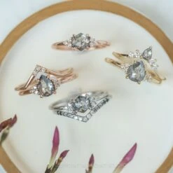 .89 Carat Salt And Pepper Hexagon Engagement Ring, Quinn Setting, 14K White Gold 11 .89 Carat Salt And Pepper Hexagon Engagement Ring, Quinn Setting, 14K White Gold -Point No Point Studio Store 20220217 SFS0166 eb78abcb bdaf 4b97 92ed 2a7cc7a8029a