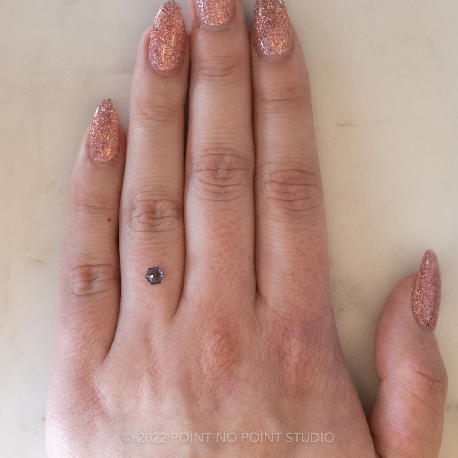 .71 Carat Blue Brilliant Cut Hexagon Sapphire 6 .71 Carat Blue Brilliant Cut Hexagon Sapphire - Image 6