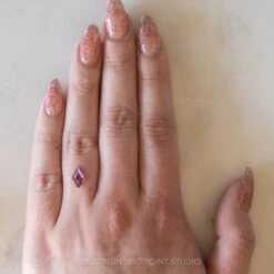 1.33 Carat Purple Full Cut Lozenge Garnet -Point No Point Studio Store 20220224 SFS0151