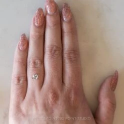 1.21 Carat Clear White Step Cut Hexagon Moissanite -Point No Point Studio Store 20220224 SFS0152