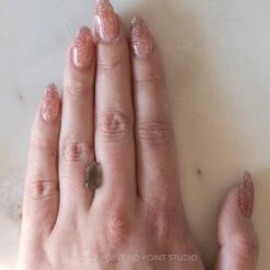 3.34 Carat Teal/Green With Orange Schiller Oval Sunstone -Point No Point Studio Store 20220224 SFS0155