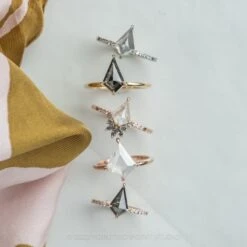 1.45 Carat Black Kite Diamond Engagement Ring, Jane Setting, 14K Yellow Gold -Point No Point Studio Store 20220302 SFS0220 Copy 04e2b00a 8fcc 47d8 a6b4 edb4cafce9f0