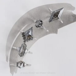 2.38 Carat Black Speckled Oval Diamond Engagement Ring, Eliza Setting, Platinum -Point No Point Studio Store 20220317 SFS0071 a902214b 3bbb 407a bad6 b87ef608aa99