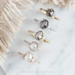 2.38 Carat Black Speckled Oval Diamond Engagement Ring, Eliza Setting, Platinum -Point No Point Studio Store 20220317 SFS0161 b9eac771 4161 4bcd bd2e 151e3ea39601