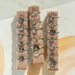 1.36 Carat Salt And Pepper Hexagon Diamond Engagement Ring, Mackenzie Setting, 14K White Gold 16 1.36 Carat Salt And Pepper Hexagon Diamond Engagement Ring, Mackenzie Setting, 14K White Gold -Point No Point Studio Store 20220331 SFS0065 9d34215d f02b 4c96 9c0e 6d07af06e491