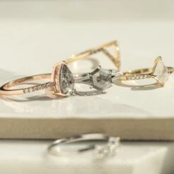 1.36 Carat Salt And Pepper Hexagon Diamond Engagement Ring, Mackenzie Setting, Platinum 13 1.36 Carat Salt And Pepper Hexagon Diamond Engagement Ring, Mackenzie Setting, Platinum -Point No Point Studio Store 20220331 SFS0085 cfecb97f 6c87 44d1 84cf 5d4cb2d59ae1