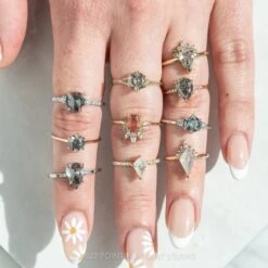 1.36 Carat Salt And Pepper Hexagon Diamond Engagement Ring, Mackenzie Setting, Platinum 15 1.36 Carat Salt And Pepper Hexagon Diamond Engagement Ring, Mackenzie Setting, Platinum -Point No Point Studio Store 20220331 SFS0089 c46d4384 e24c 4621 998c 9c3cfd22db7f