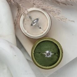 2.48 Carat Salt And Pepper Diamond Engagement Ring, Tulip Jane Setting, Platinum -Point No Point Studio Store 20220428 SFS0016 8e93b750 195b 4fad aa76 9c921ec8d2bb